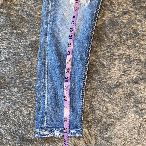 Silver suko  super stretch Aiko mid ankle distressed skinny jeans Sz 28 - Picture 6 of 15
